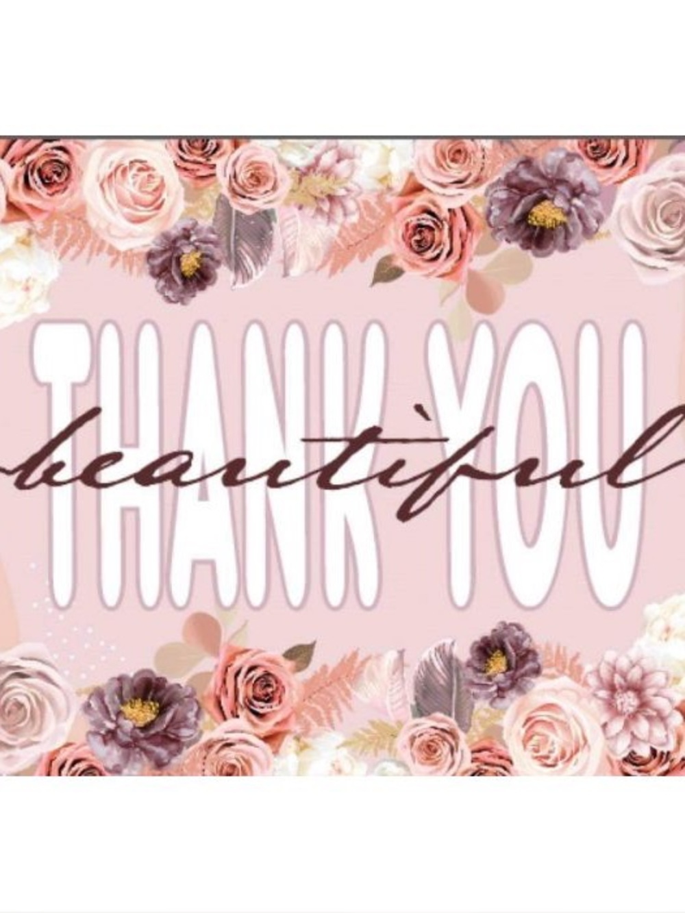 100 Pack, 4x6 Heavy Card-Stock Thank You Card Inserts, Beautiful BOHO